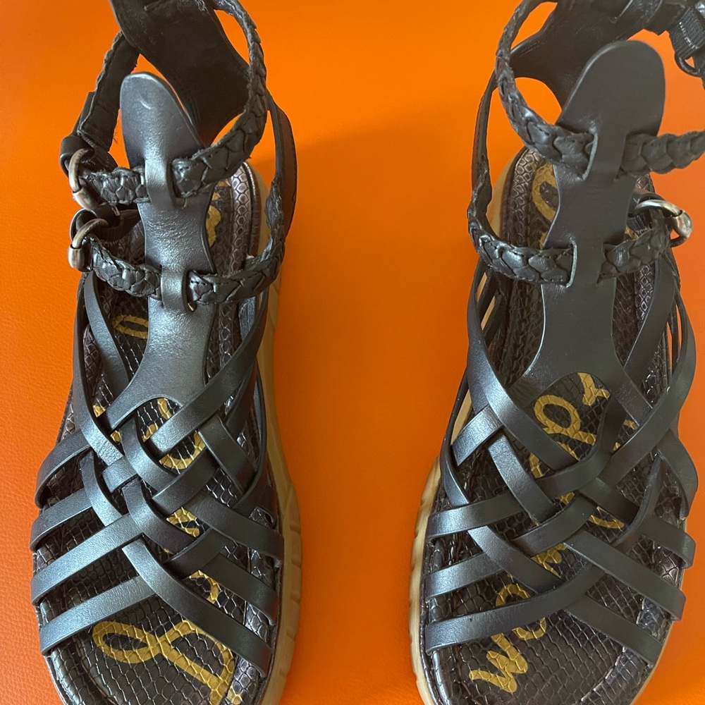 Sam Edelman Black Gladiator Sandals